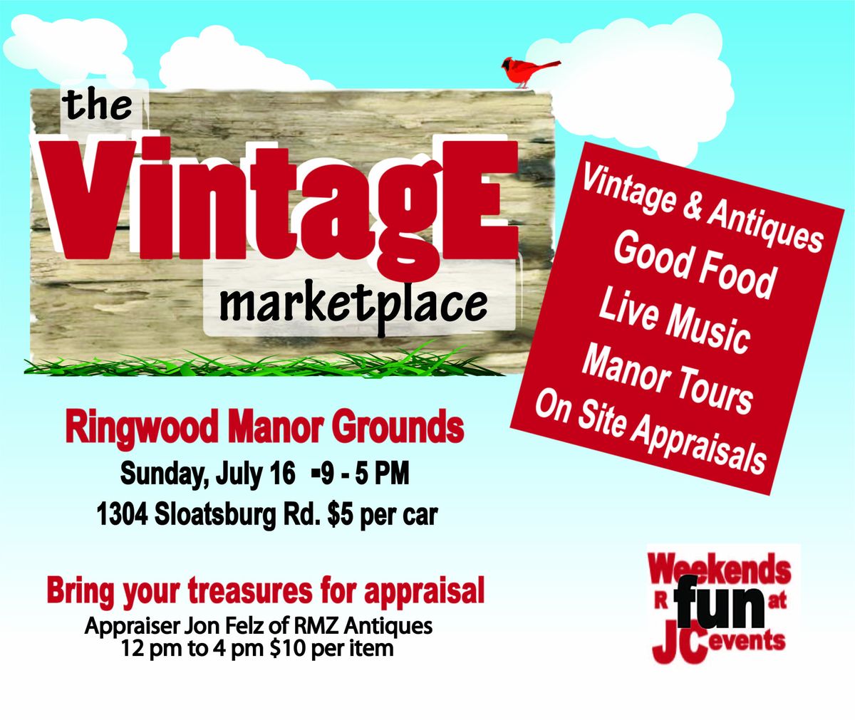 Vintage Marketplace at the Ringwood Manor Grounds